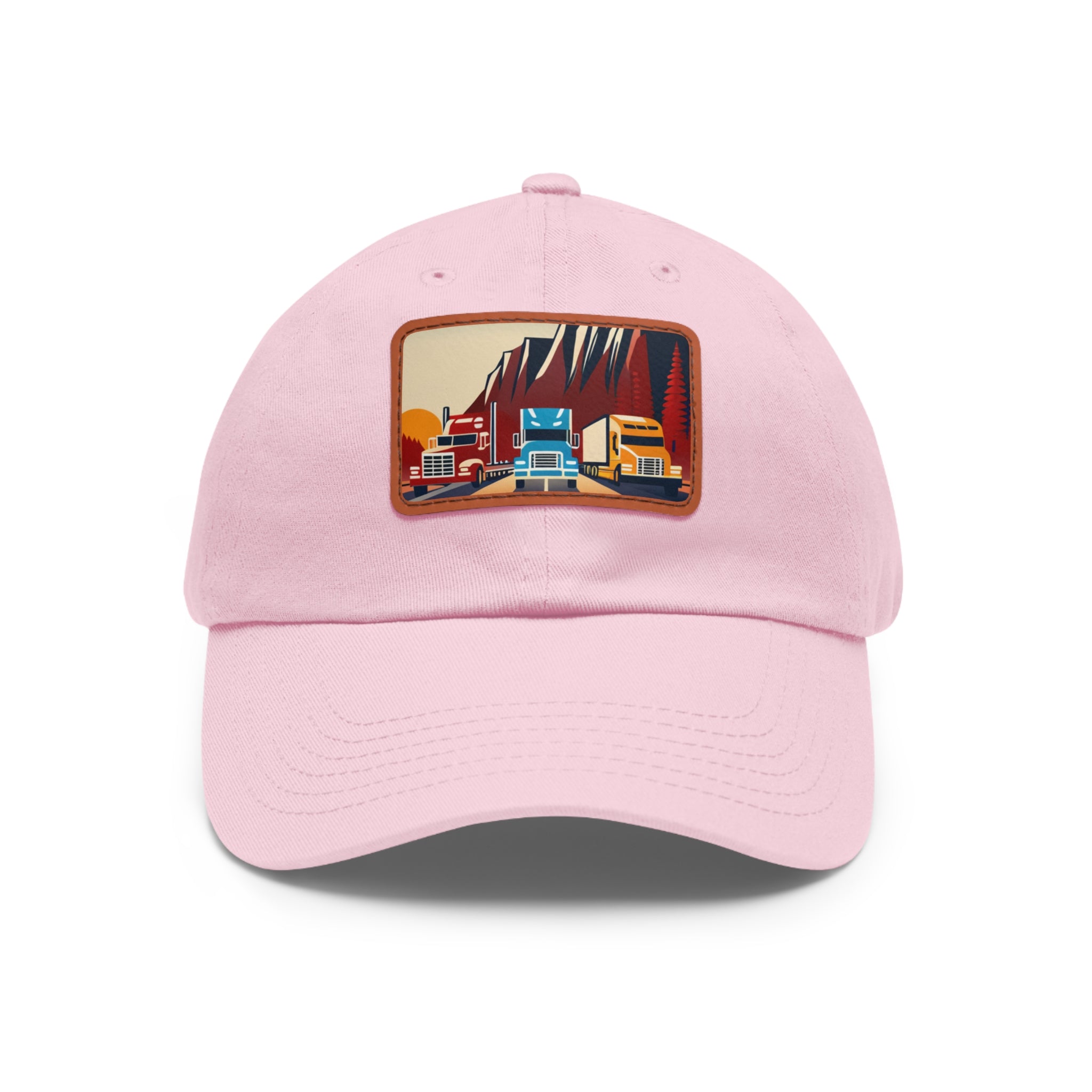 Dad Hat with Leather Patch (Rectangle)