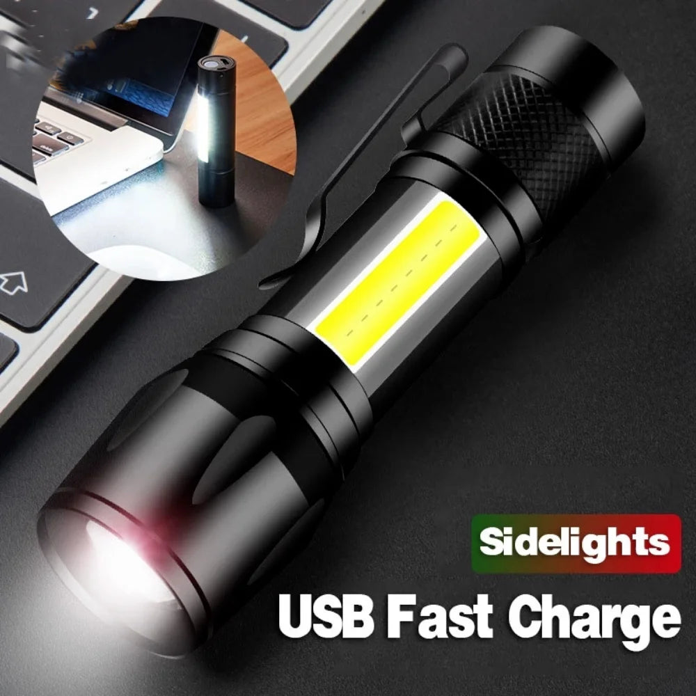 top compact rechargeable led flashlights